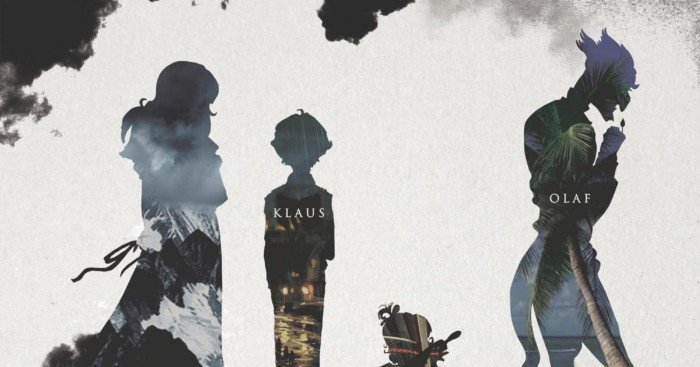 Affiche teaser de la série Netflix, Les désastreuses aventures des orphelins Baudelaire