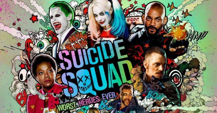 Poster de Suicide Squad façon champignon atomique