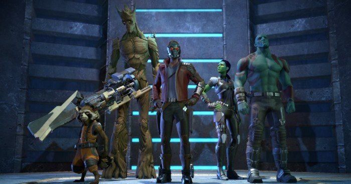 Image de l'équipe dans le jeu vidéo Guardians of the Galaxy: The Telltale Series