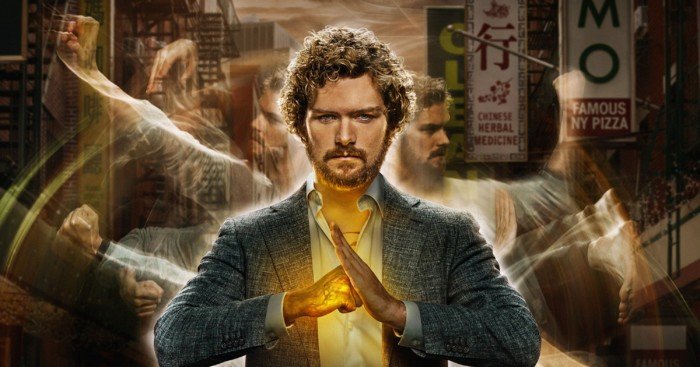 Poster de la saison 1 d'Iron Fist avec Danny Rand (Finn Jones)