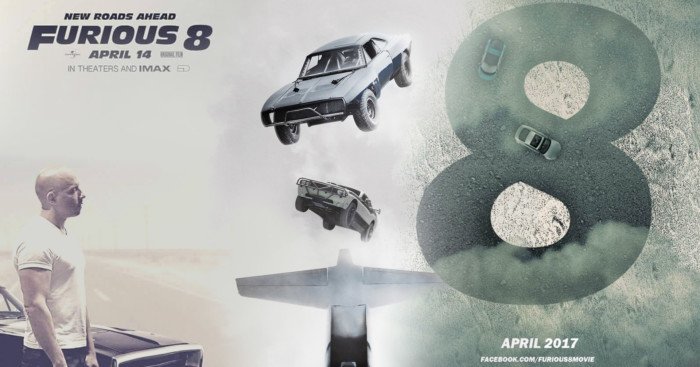Bannière du film Fast & Furious 8 avec Vin Diesel
