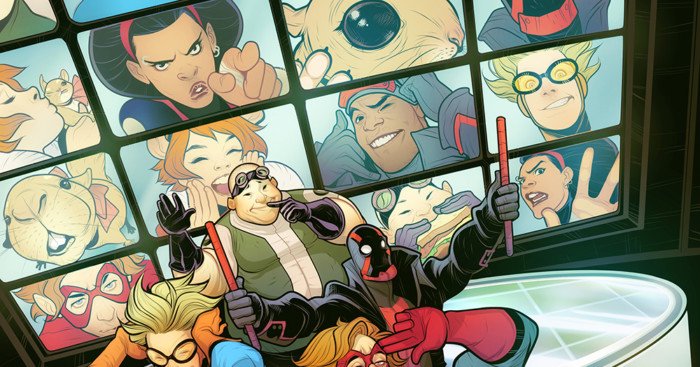 Image de l'équipe des New Warriors de Marvel Comics