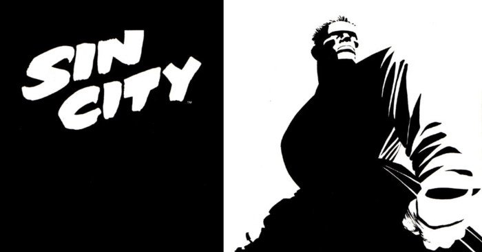 Image de Marv dans le comic de Frank Miller, Sin City