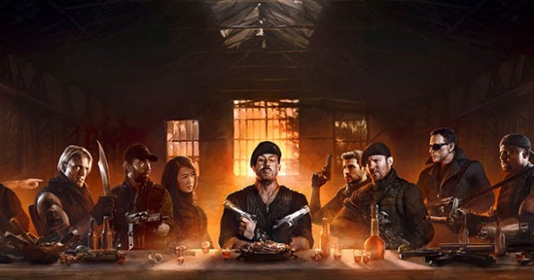 Bannière pour les affiches d'Expendables 2