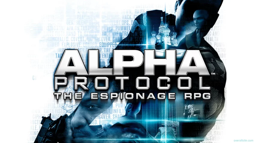 Bannière du jeu vidéo Alpha Protocol.