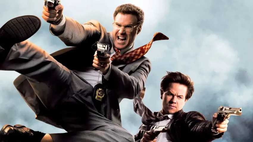 Bannière du film Very Bad Cops réalisé par Adam McKay avec Will Ferrell et Mark Wahlberg.