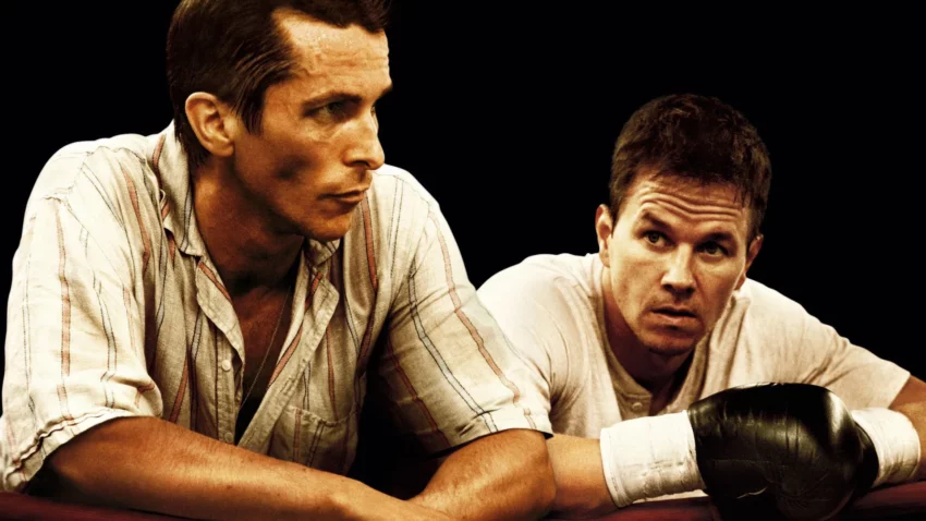 Bannière du film Fighter réalisé par David O. Russell avec Mark Wahlberg et Christian Bale.