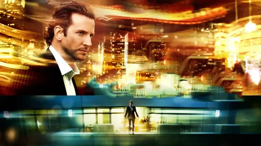 Bannière du film Limitless réalisé par Neil Burger avec Bradley Cooper, Abbie Cornish et Robert De Niro.