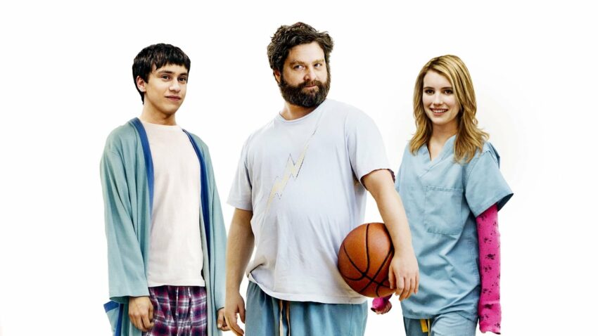 Bannière du film Une drôle d’histoire réalisé par Ryan Fleck & Anna Boden avec Keir Gilchrist, Zach Galifianakis et Emma Roberts
