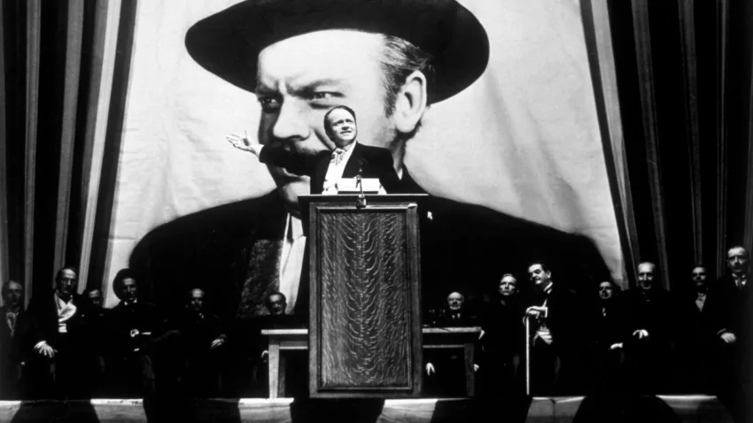 Photo du film Citizen Kane avec Orson Welles.
