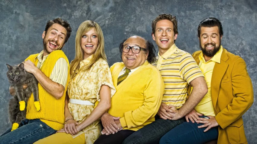 Bannière de la saison 7 de la série It’s Always Sunny in Philadelphia.