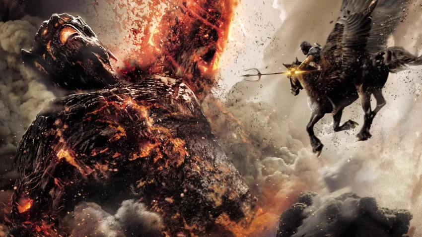 Bannière du film La Colère des Titans réalisé par Jonathan Liebesman avec Sam Worthington.