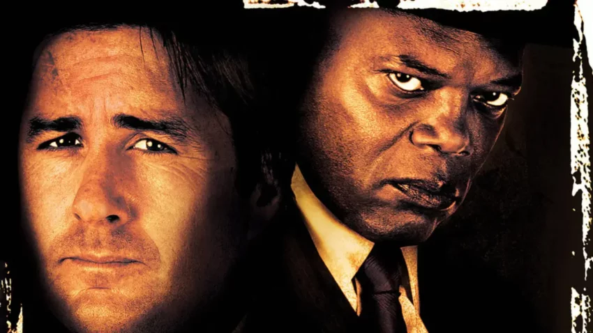 Bannière du film Rencontre avec le mal (2012) avec Samuel L. Jackson et Luke Wilson.