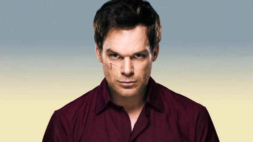 Bannière de la saison 7 de la série Dexter avec Michael C. Hall.