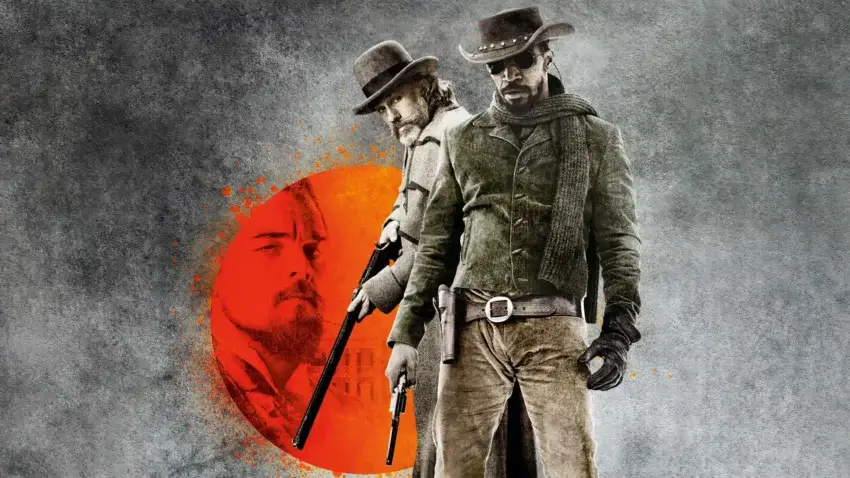 Bannière du film Django Unchained écrit et réalisé par Quentin Tarantino.