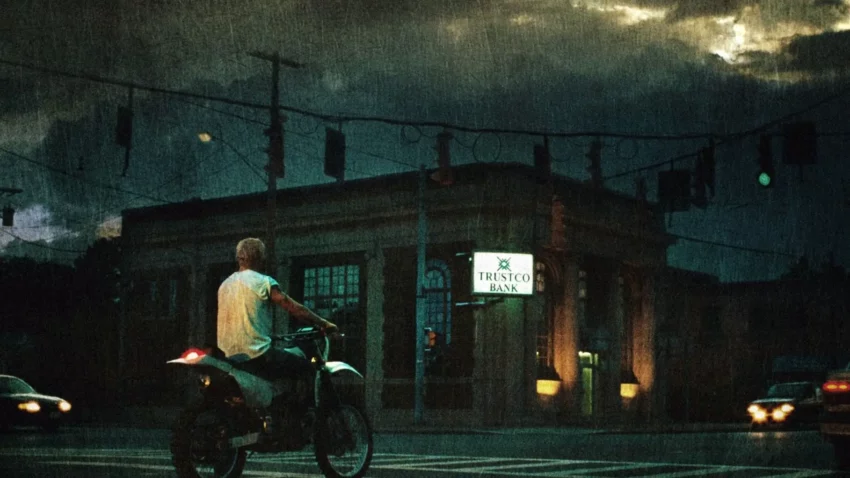 Bannière du film The Place Beyond the Pines de Derek Cianfrance avec Ryan Gosling.