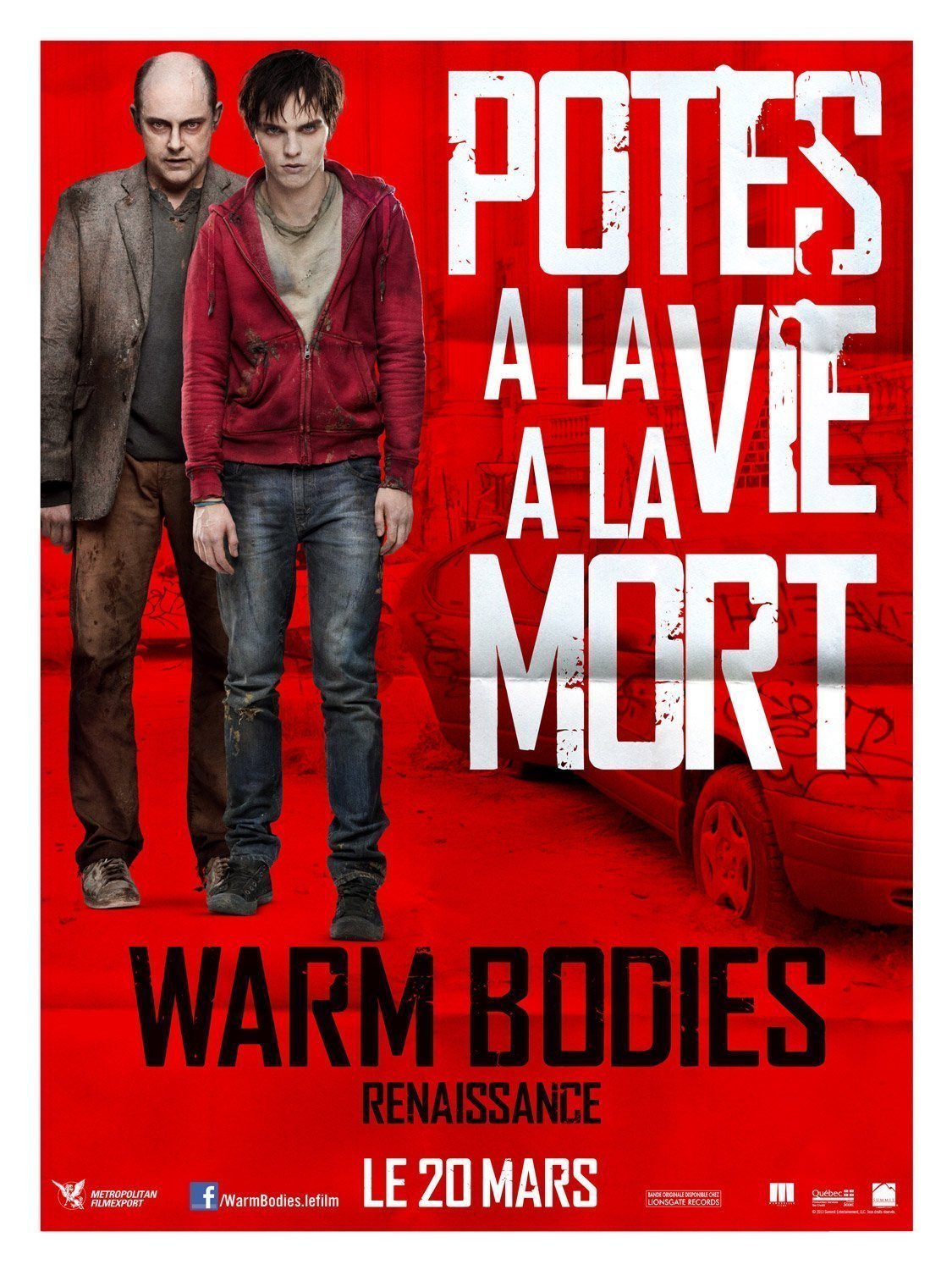 Warm Bodies Film Complet En Français Affiche : Warm Bodies Renaissance (Potes à la vie, à la mort)