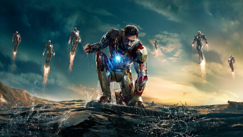 Bannière du film Iron Man 3 réalisé par Shane Black avec Robert Downey Jr.