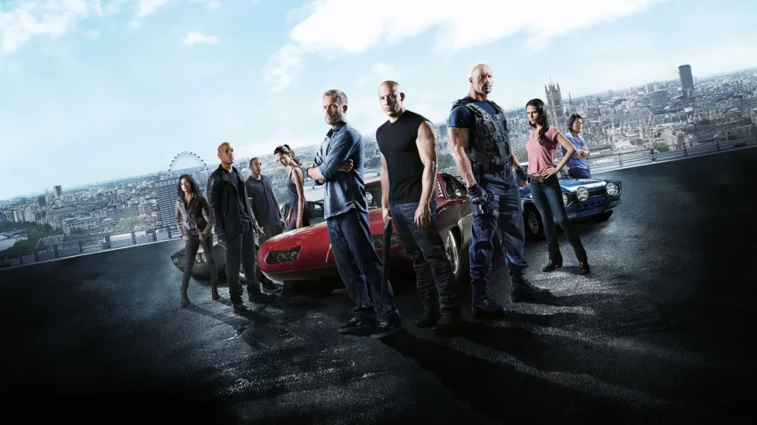 Bannière du film Fast & Furious 6 de Justin Lin avec Vin Diesel, Paul Walker.