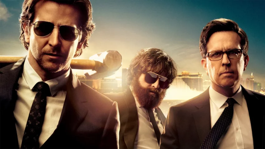Bannière du film Very Bad Trip 3 réalisé par Todd Phillips avec Bradley Cooper, Zach Galifianakis et Ed Helms.