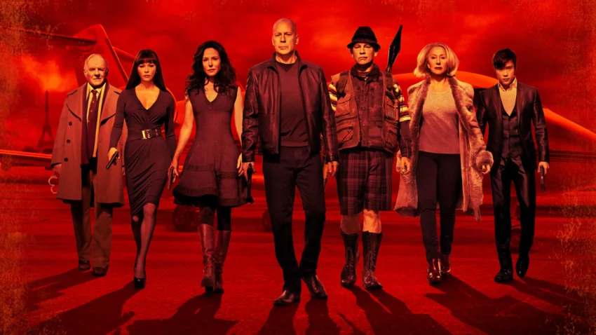 Bannière du film RED 2 réalisé par Dean Parisot avec Bruce Willis, John Malkovich, Mary-Louise Parker, Helen Mirren, Anthony Hopkins, Catherine Zeta-Jones et Lee Byung-Hun.