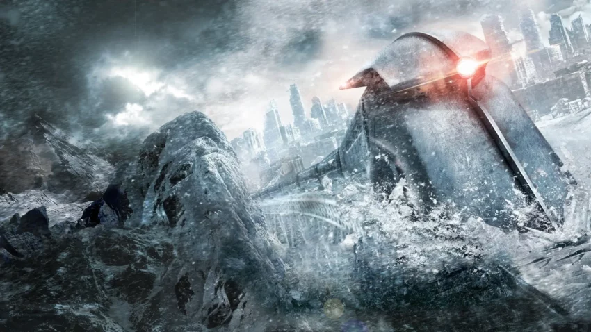 Bannière du film Snowpiercer, Le Transperceneige réalisé par Bong Joon-ho