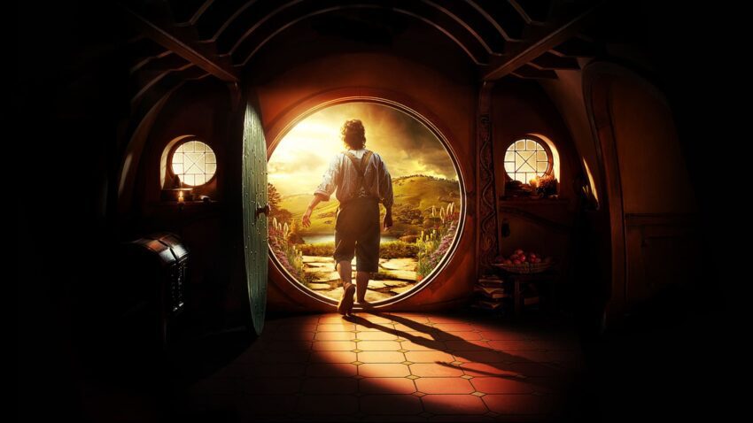 Bannière teaser du film Le Hobbit: Un voyage inattendu réalisé par Peter Jackson
