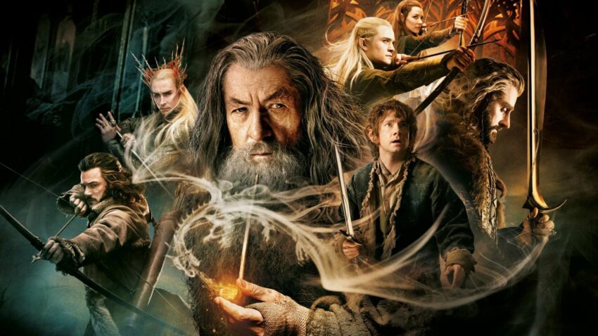 Bannière du film Le Hobbit: La Désolation de Smaug réalisé par Peter Jackson