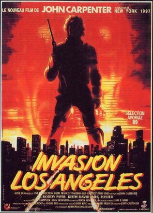 Affiche française du film Invasion Los Angeles réalisé par John Carpenter avec Roddy Piper, Keith David, Meg Foster