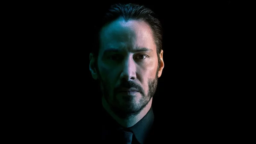 Bannière du film John Wick réalisé par David Leitch et Chad Stahelski avec Keanu Reeves.