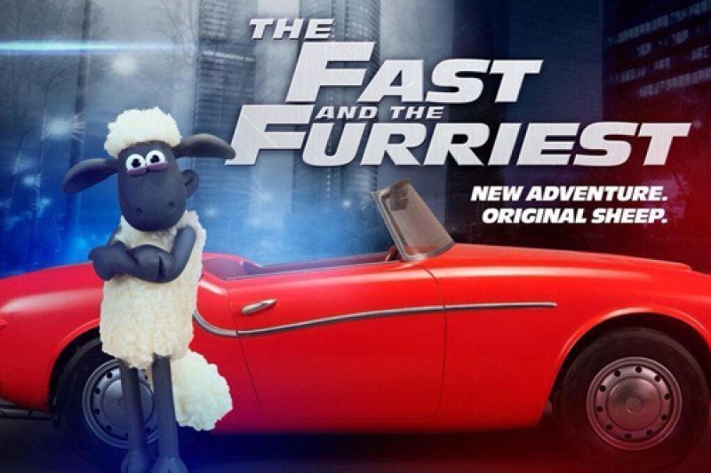 Poster parodie Shaun le Mouton Le Film (Fast & Furious)