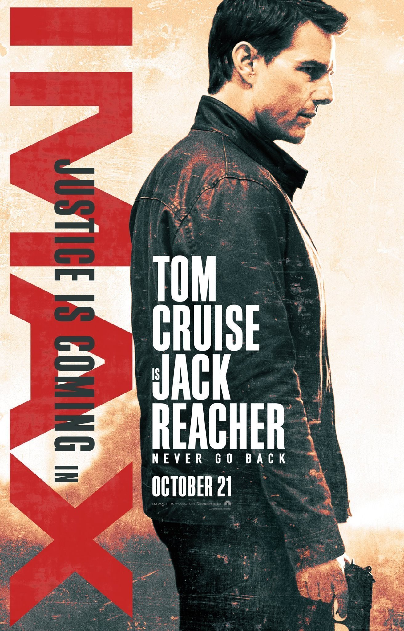 Poster IMAX de Jack Reacher: Never Go Back