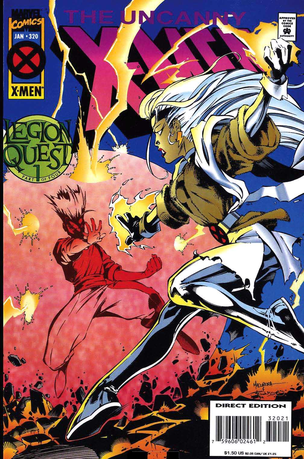 Couverture : Uncanny X-Men Vol. 1 320 (Legion Quest)
