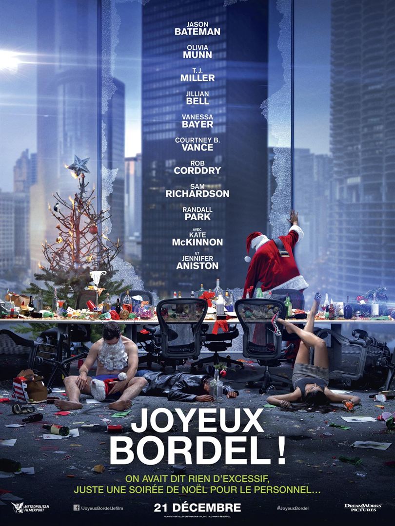 Affiche française teaser du film Joyeux Bordel ! réalisé par Josh Gordon et Will Speck