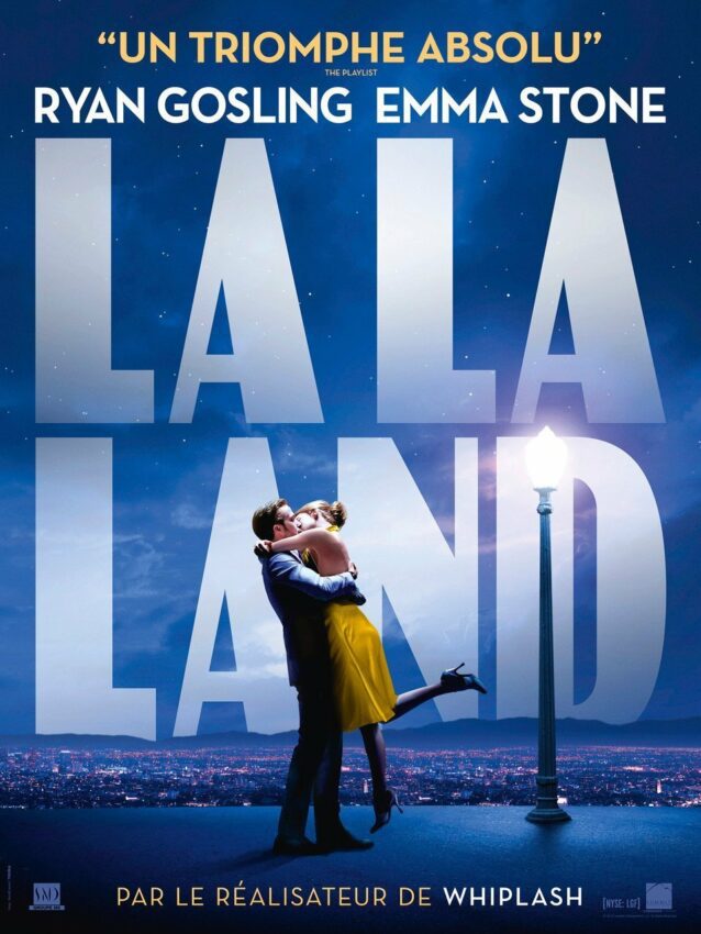Affiche française de La La Land avec Ryan Gosling et Emma Stone