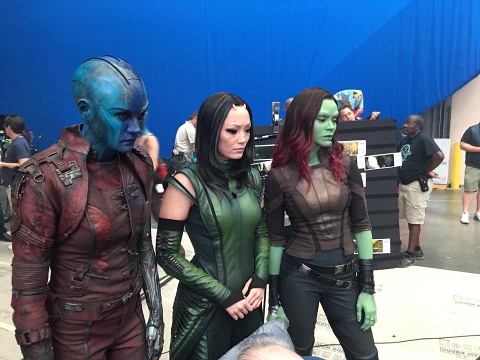 Les Gardiens De La Galaxie Cast Photo : Les Gardiens de la Galaxie Vol. 2 (Tournage - Karen Gillan, Pom
