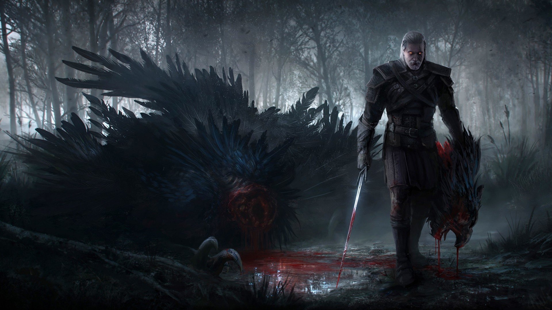 Concept art : The Witcher 3: Wild Hunt (Geralt de Riv - Décapitation)