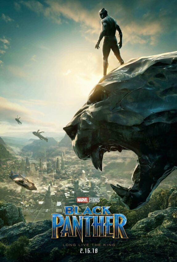 Poster teaser pour le film Black Panther réalisé par Ryan Coogler