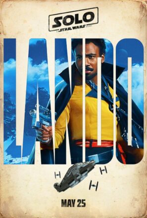 Poster personnage du film Solo: A Star Wars Story avec Lando (Donald Glover)