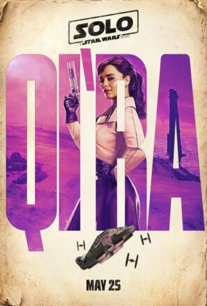 Poster personnage du film Solo: A Star Wars Story avec Qi'Ra (Emilia Clarke)