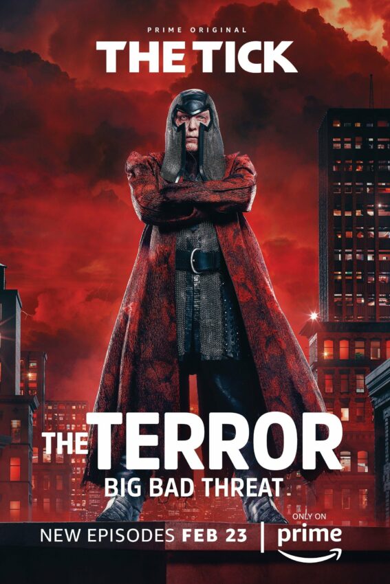 Poster de la saison 1 de The Tick avec The Terror