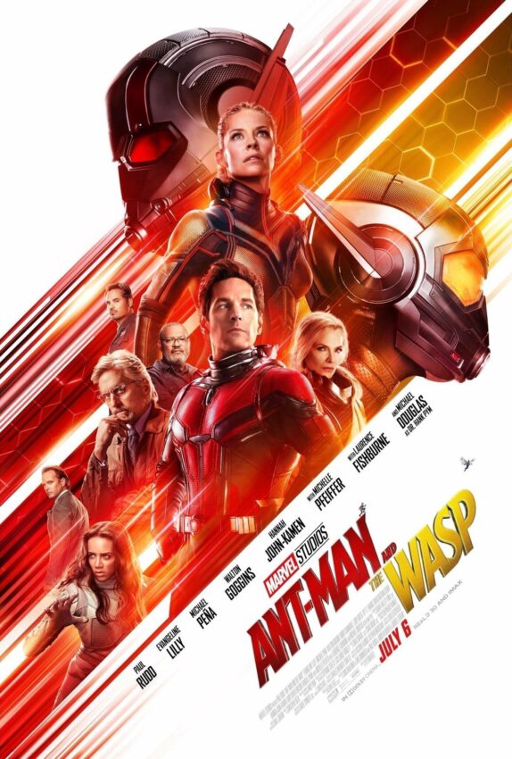 Poster officiel du film Ant-Man et la Guêpe avec le casting