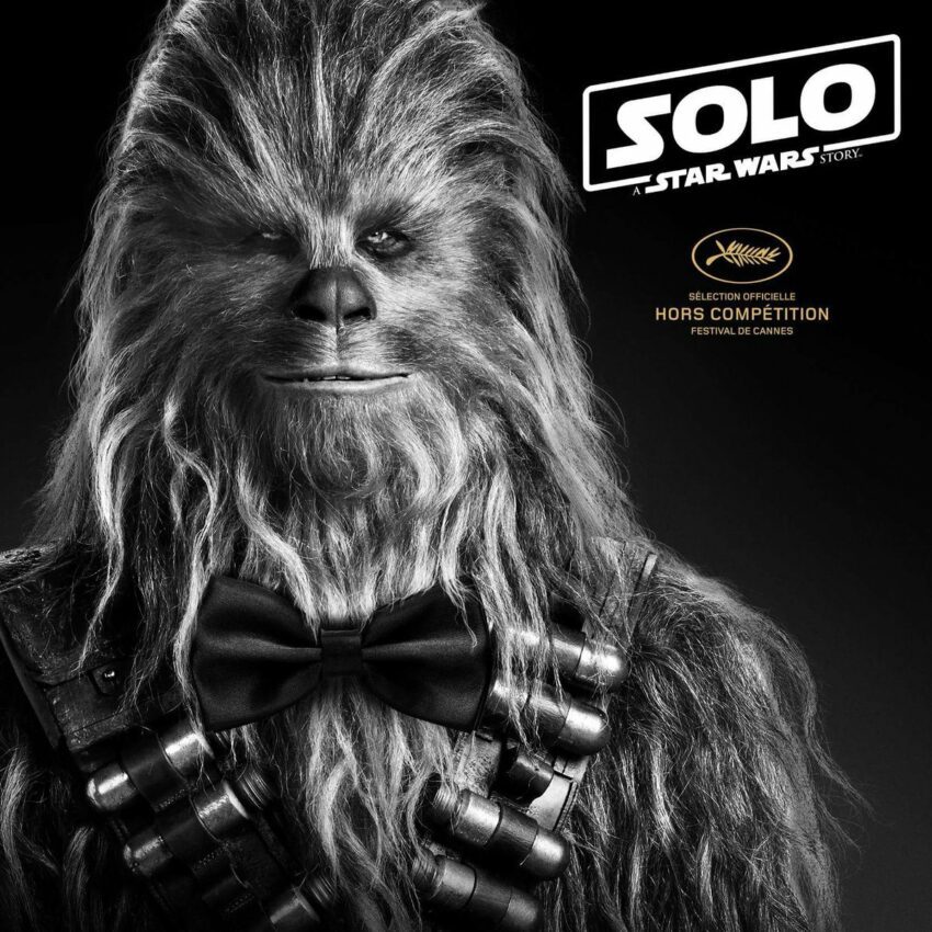 Photo pour le film Solo: A Star Wars Story à Cannes avec Chewbacca