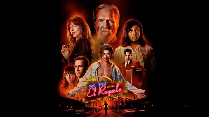 Bannière du film Sale temps à l’hôtel El Royale écrit et réalisé par Drew Goddard.