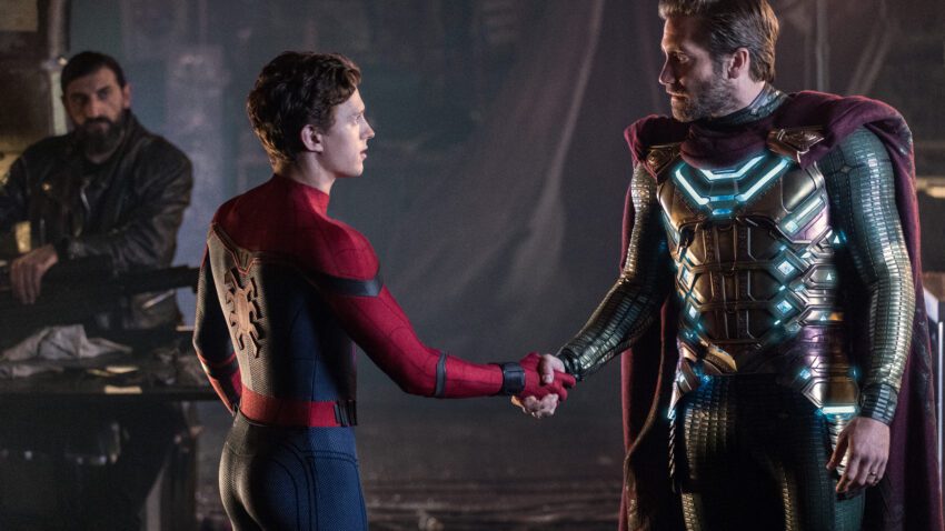 Photo du film Spider-Man: Far From Home avec Tom Holland et Jake Gyllenhaal