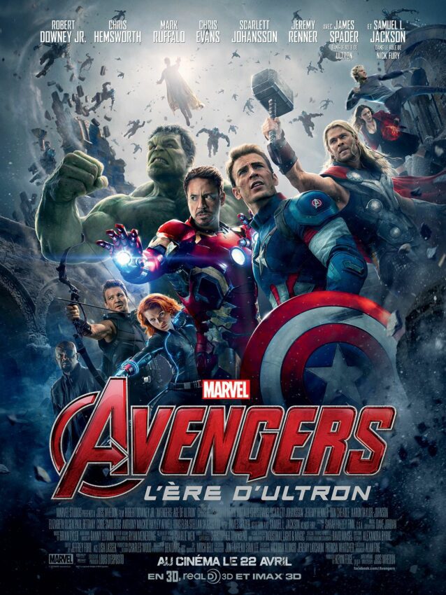 Affiche française du film de Marvel Studios, Avengers: L'Ère d'Ultron