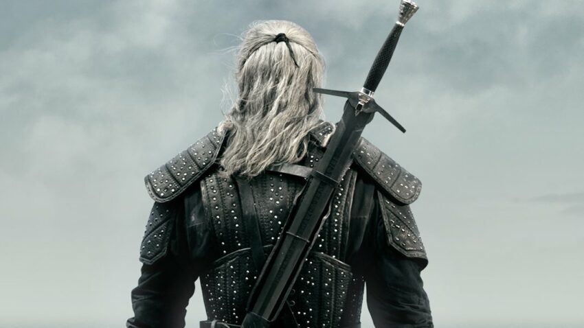 Poster teaser de la série Netflix, The Witcher, avec Geralt (Henry Cavill)