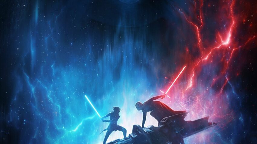 Premier poster pour le film Star Wars: L’Ascension de Skywalker (Star Wars: The Rise of Skywalker en VO) avec Rey, Kylo Ren et l'Empereur Palpatine