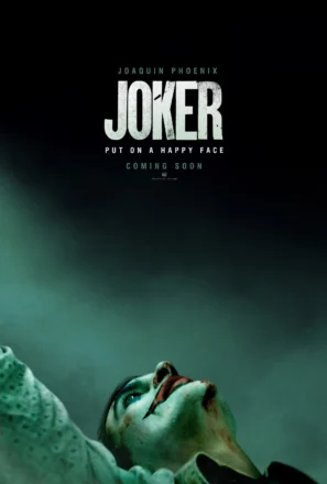 Poster teaser pour le film Joker avec Joaquin Phoenix.
