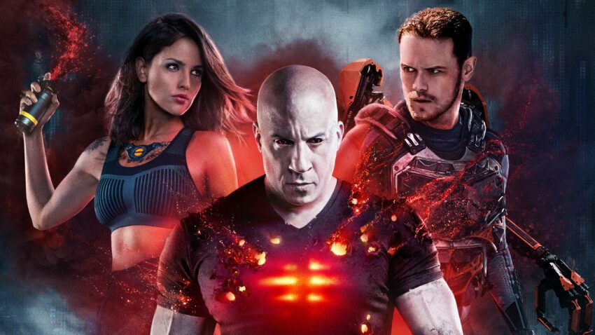Bannière du film Bloodshot réalisé par Dave Wilson, d’après un scénario de Eric Heisserer et Jeff Wadlow, avec Vin Diesel, Sam Heughan et Eiza González